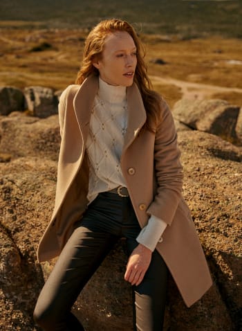 Mallia - Wool & Cashmere Blend Coat, Beige