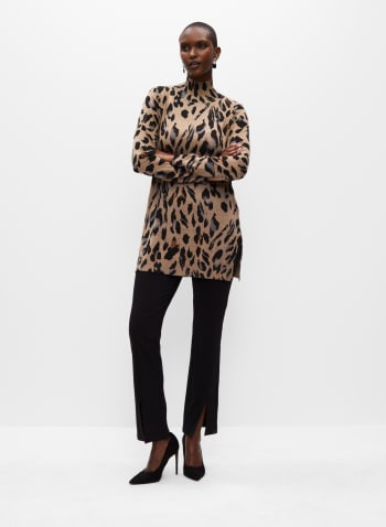 Leopard Print Tunic, Camel