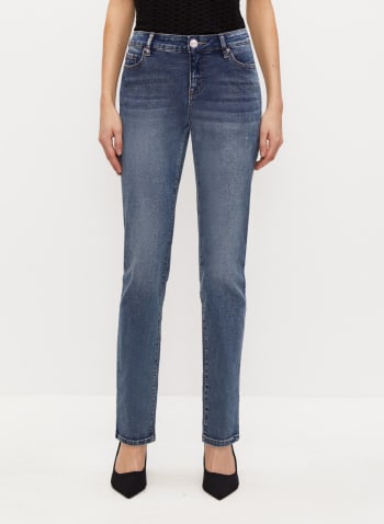 Essential Straight Leg Jeans, Blueberry