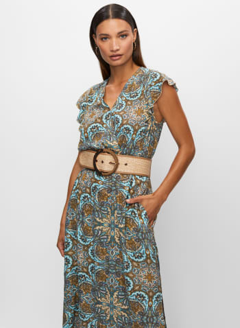 Abstract Print Dress, Multicolour