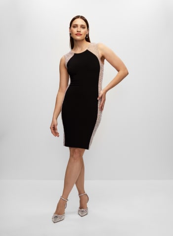BA Nites - Glitter Detail Dress, Black