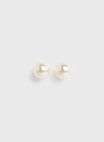 Pearl Stud Earrings, Pearl