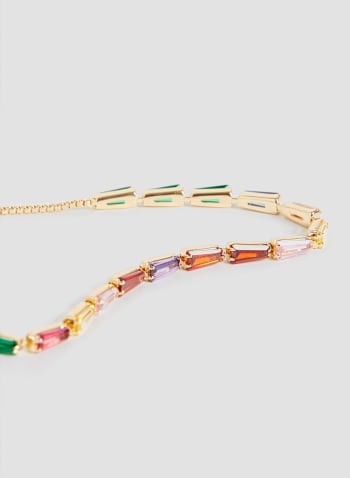 Adjustable Baguette Bracelet, Multicolour