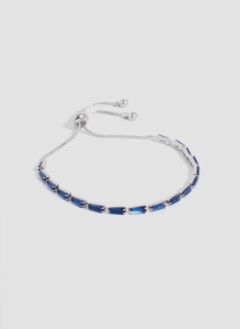 Bracelet ajustable à baguettes colorées, Bleu frisson