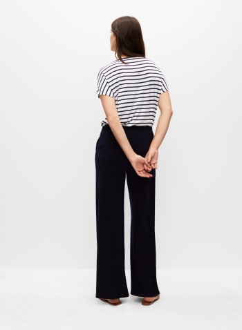Essential Palazzo Pull-On Pants, Blue