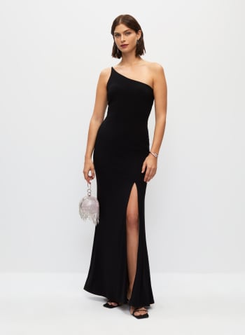 Xscape - One-Shoulder Dress, Black