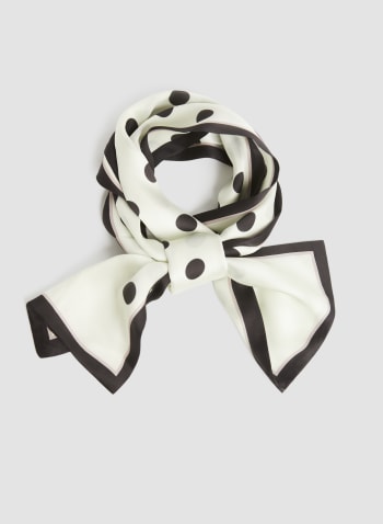 Polka Dot Neck Tie, Black & White
