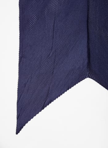 Foulard plissé à effet scintillant, Tourbillon de bleus