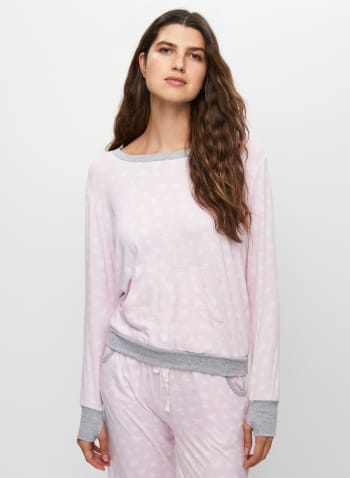 Heart Print Pyjama Set, Multicolour