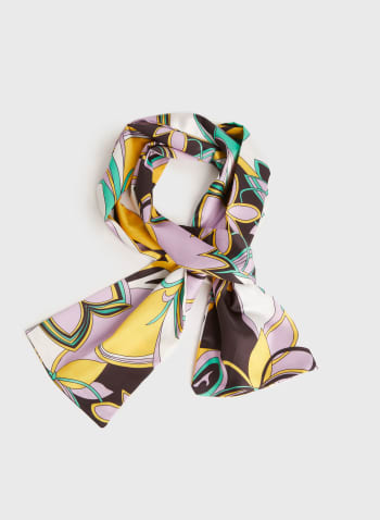 Foulard léger à motif abstrait, Multicolore