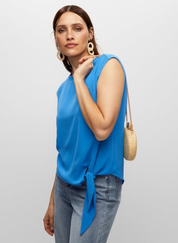Essential Tie Detail Blouse, French Blue