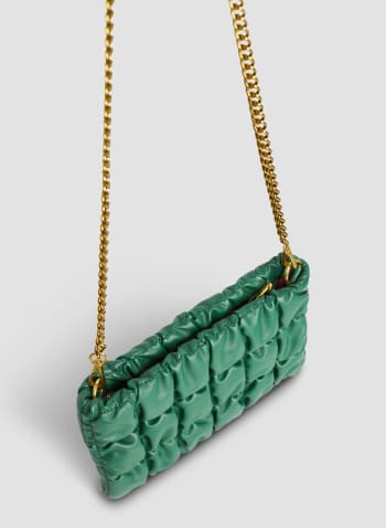 Quilted Clutch, Green