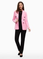 Long Sleeve Button Detail Jacket, Cotton Candy 
