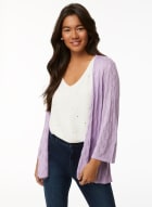 Open Front Cardigan, New Sweet Orchid
