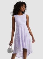 High-Low Lace Dress, Mademoiselle