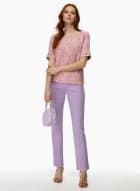 Pull-On Slim Leg Ankle Jeans, New Sweet Orchid