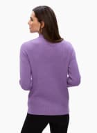 Mock Neck Sweater, Purple
