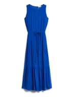 Sleeveless Tiered Maxi Dress, Mediterranean Blue