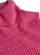 Sleeveless Turtleneck Sweater, Red