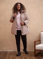 Quilted Vegan Down Coat, Mademoiselle