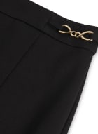 Chain Detail Pencil Skirt, Black