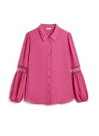 Embroidered Detail Shirt, Strawberry Pink