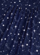 Star Print Nightgown, Blue Pattern
