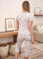 Animal Print Pyjama Set, Grey Pattern