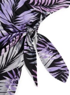 Robe à motif de feuilles de palmier, Motif violet