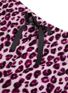 Pantalon de pyjama à motif léopard, Rouge