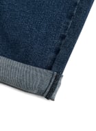 Bermuda en jean à poches brodées, Bleu clair