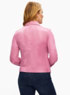 Vex - Zip Detail Jacket, Peach Pink
