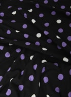 Polka Dot Nightgown, Black Pattern