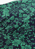 Floral Print Midi Dress, Blue Pattern