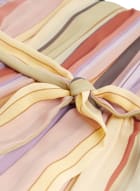 Striped Tiered Midi Dress, Multicolour