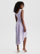 High-Low Lace Dress, Lilac