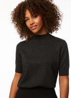 Elbow Sleeve Sweater, Black