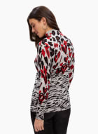 Mixed Print Sweater, Multicolour