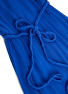 Robe maxi à effet étagé, Bleu de Méditerranée