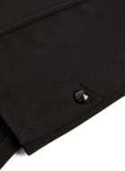 Button Detail Pants, Black