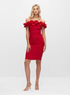 BA Nites - Ruffle Dress, Red