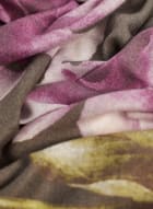 Foulard à motif floral, Rose fuchsia