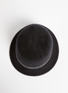 Chapeau cloche à bordure contrastante, Noir