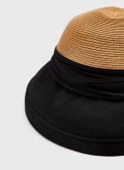 Two-Tone Cloche Hat, Camel