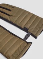 Quilted Gloves, Khaki