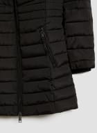 Sustainable Quilted Coat, Black