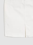 Jupe crayon en denim avec poches à strass, Blanc