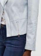 Vex - Zip Detail Jacket, Stream Blue