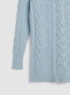 Cable Stitch Sweater, Powder Blue