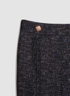 Gold Button Detail Tweed Skirt, Violette